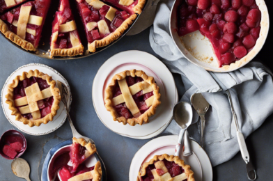 Rhubarb in Desserts: Popular rhubarb dessert recipes like pies, crisps, and tarts